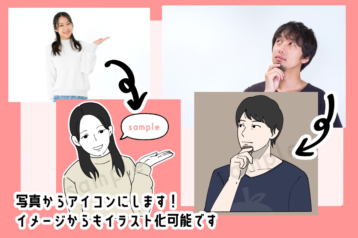 最短即日納品！目を引くSNSアイコン描きます 似顔絵からオリジナルキャラなんでもご相談ください！ イメージ3