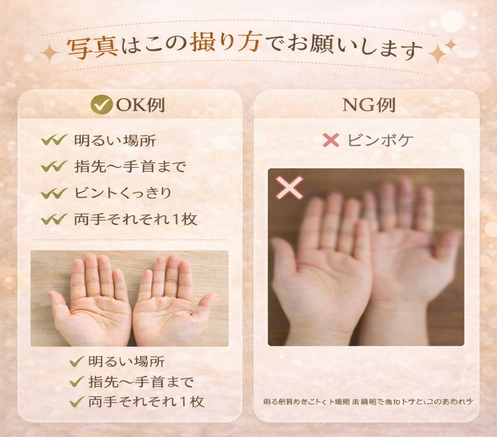 モニター募集! 資格保有者が手相を丁寧に鑑定します 有資格者の診断データを作成、あなただけのお守り鑑定書です イメージ4