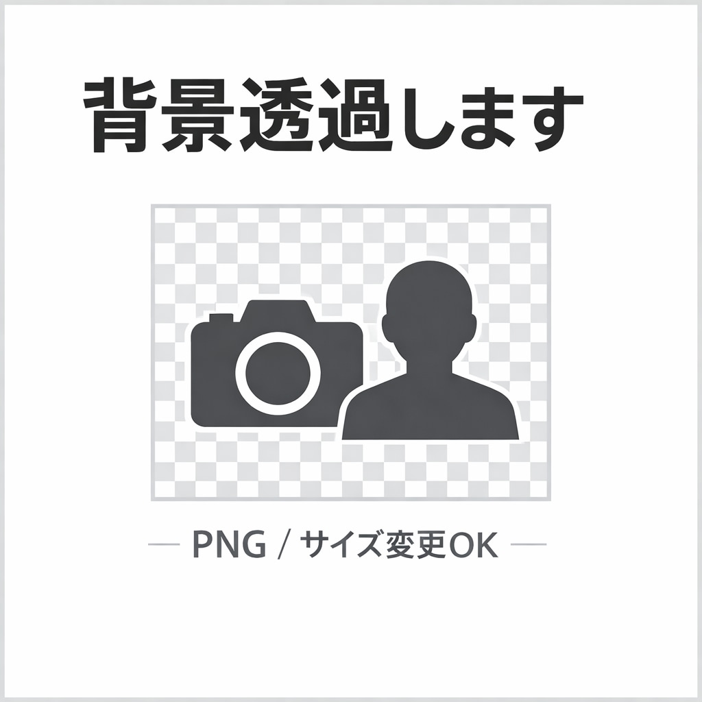 画像の背景透過＋サイズ変更を丁寧に行います 背景透過とサイズ調整を丁寧に仕上げます イメージ1
