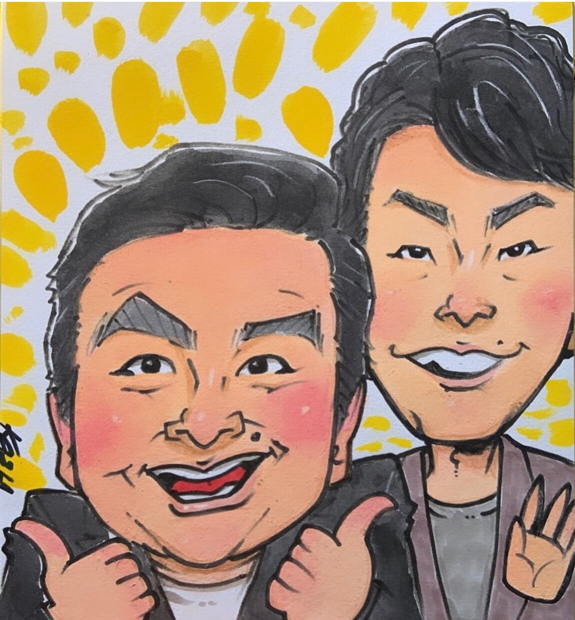 記念日・祝いごとのプレゼント似顔絵を描きます 大切な方への特別なプレゼントをいかがですか イメージ9