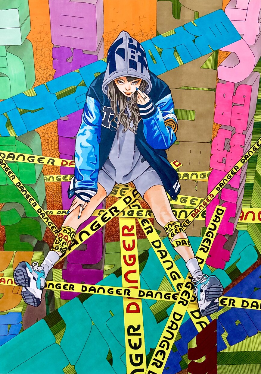 A4イラスト原画販売します 今まで描いてきたイラスト原画を額装して販売します。 イメージ9