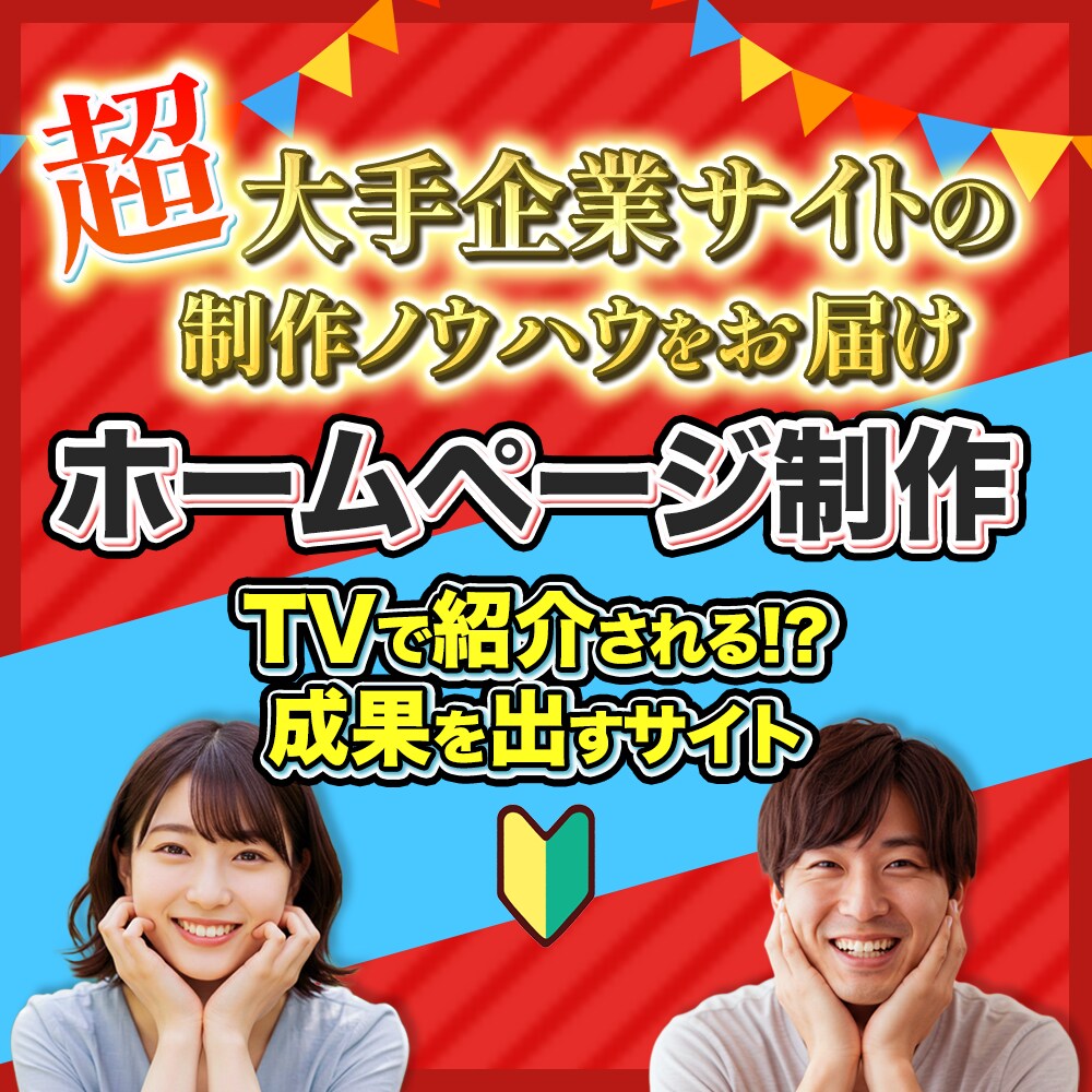 TVで紹介！「戦略的なHP」を衝撃価格で作ります 効果を出す秘密はホームページ＋戦略で差をつけること イメージ1