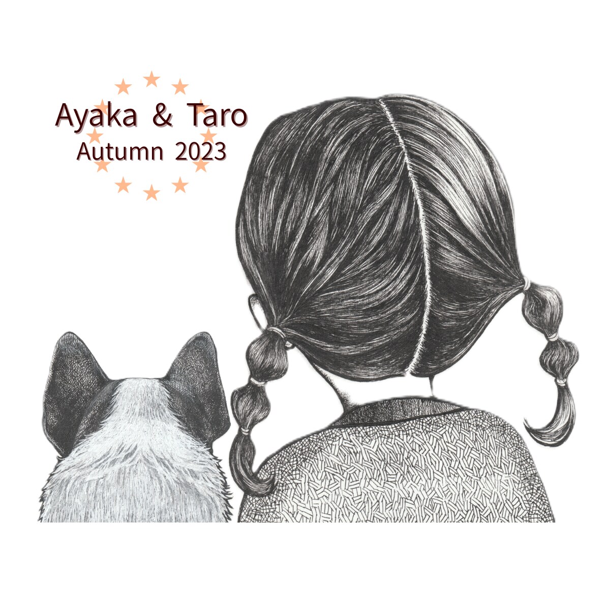 一点物☻手描き髪型イラスト・特別な想い出を残せます 個性的なアイコン・名刺ワンポイントやお子様の成長記録にも最適 イメージ1