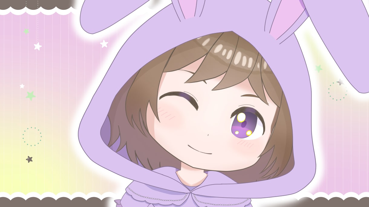 ふんわりかわいいデフォルメVtuberを販売します 【表情8種・パーフェクトシンク2種の汎用Live2Dモデル】 イメージ2