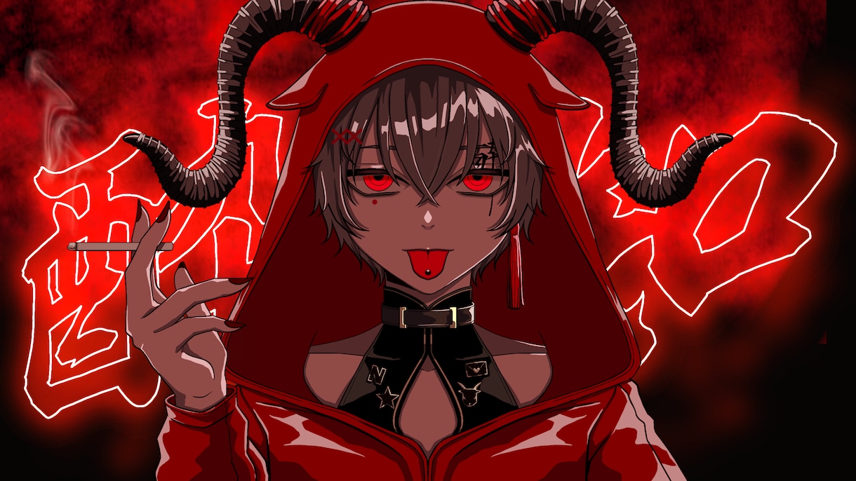 歌ってみたなどサムネにも使えるイラスト描きます YouTubeのサムネやアイコン、プレゼントにもおすすめ！ イメージ1
