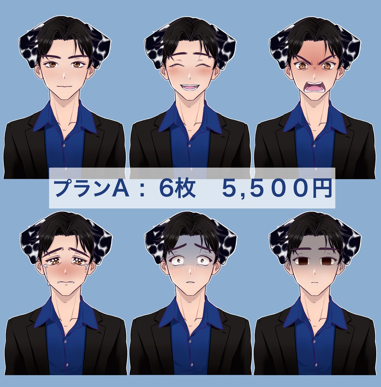 立ち絵 イラスト　描きます ユーチューバーの可愛いやかっこいいアバターを描きます イメージ3