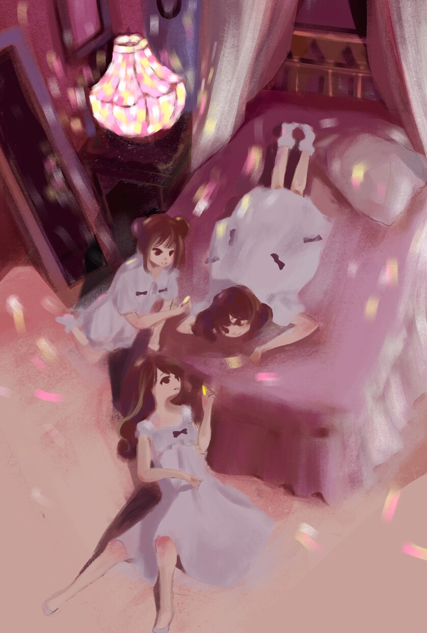 雰囲気のある厚塗り1枚絵作成いたします おしゃれな1枚絵、表紙／挿絵／プレゼントなどに イメージ2
