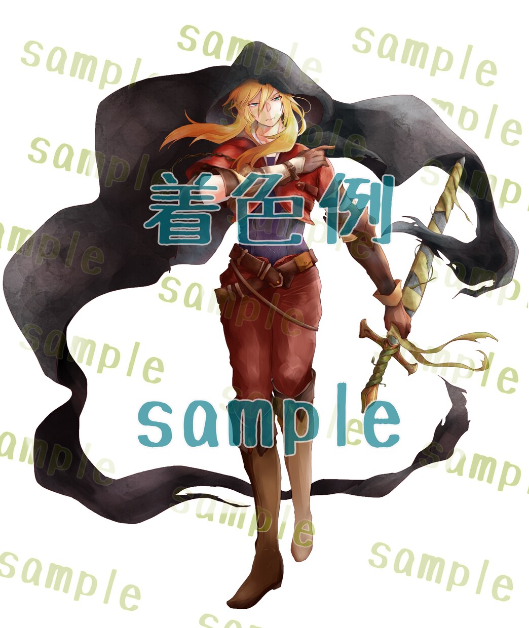 貴方の描いた素敵な線画に心を込めて色を塗ります アナログでも大丈夫です！！色塗り(着色)が苦手な方はぜひ！ イメージ4