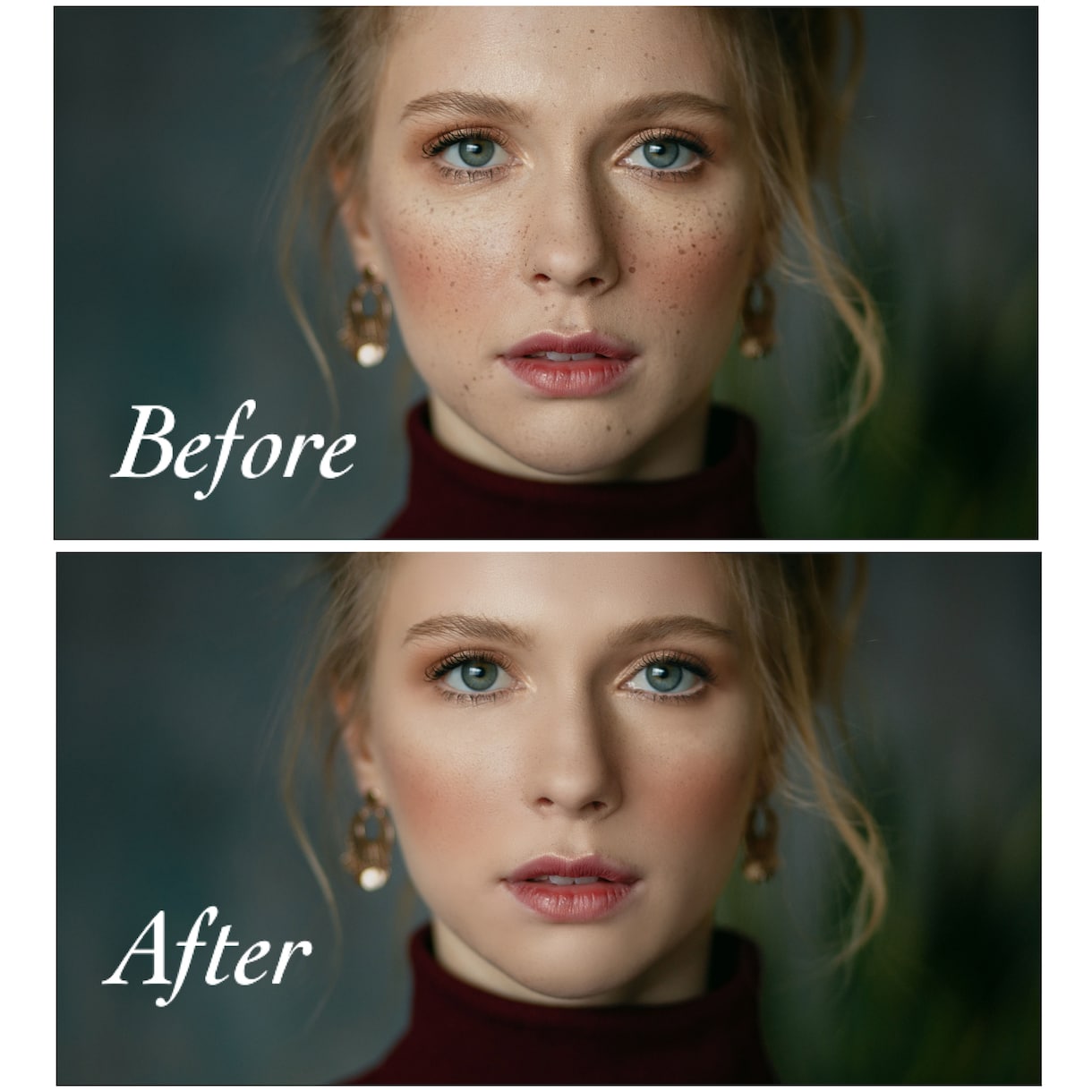 人物レタッチ(写真修正・加工)いたします プロのレタッチャーが写真を綺麗に仕上げます。 イメージ2