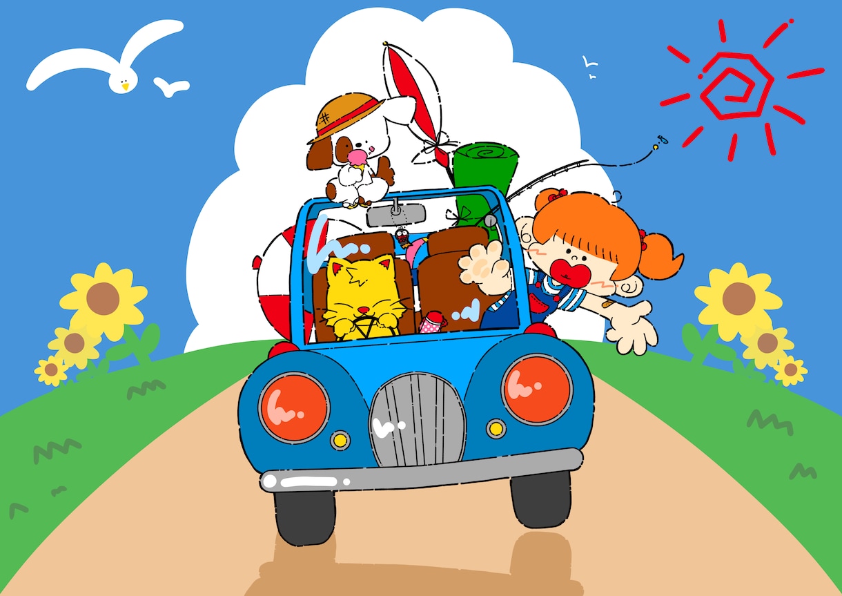デフォルメイラスト、似顔絵イラストを描きます 現役イラスト学科生がポップなタッチで貴方の理想をイラストに！ イメージ2