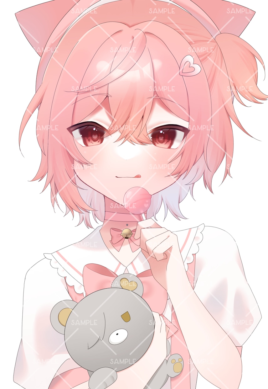 1枚絵、アイコン、サムネイル等お描きします かわいい系･病み系など幅広いジャンルに対応！ イメージ2