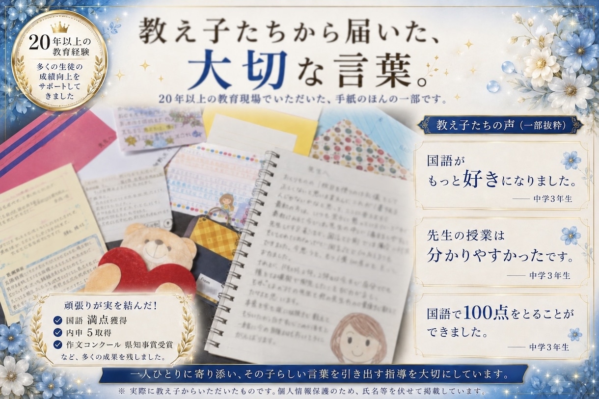 読書感想文を元大手進学塾講師が添削・サポートします 作文コンクール受賞者輩出。「書けない」から完成まで伴走！ イメージ8