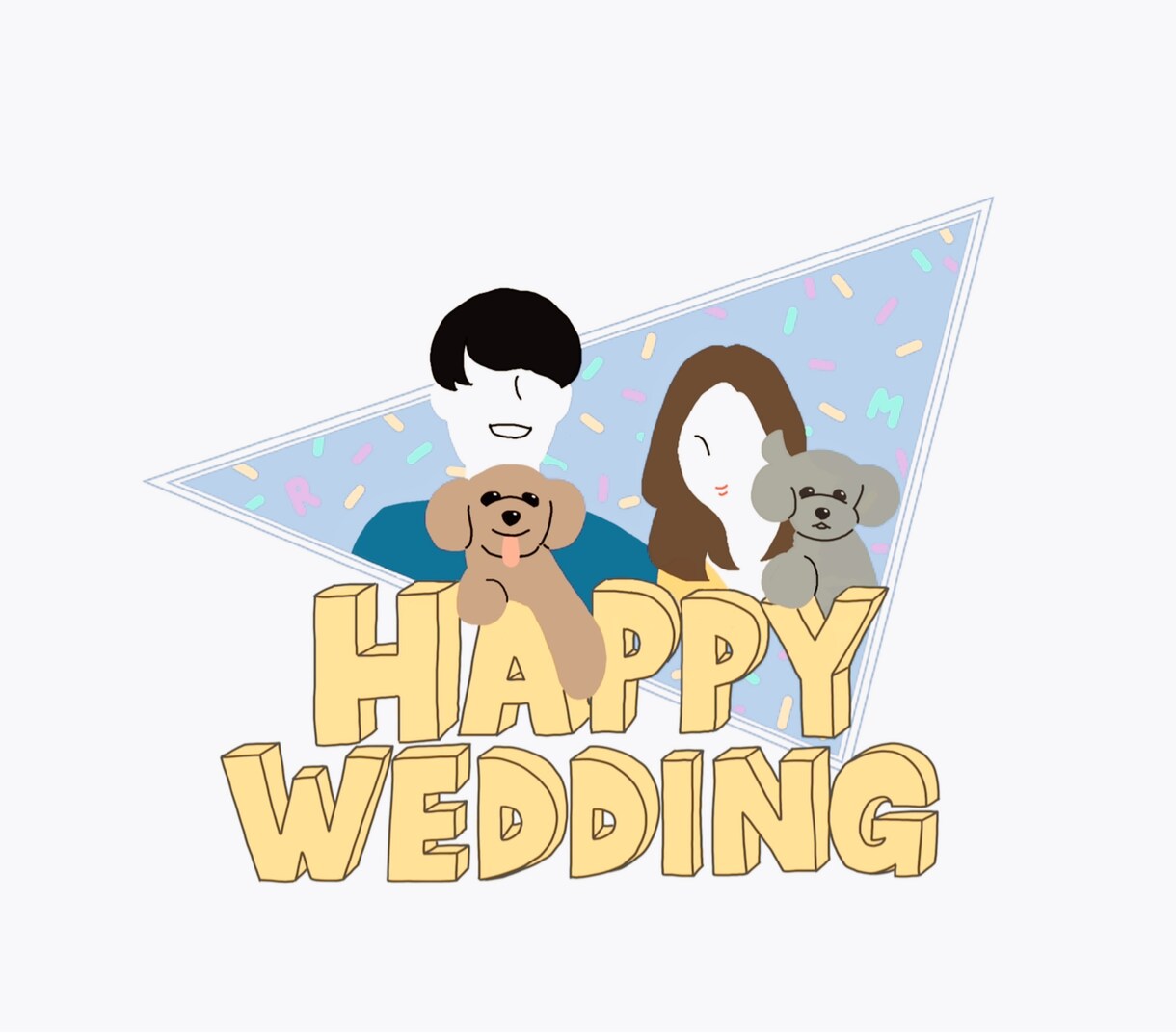 結婚式のウェルカムボードをデザインします 写真を元にしたデザインウェルカムボード イメージ2