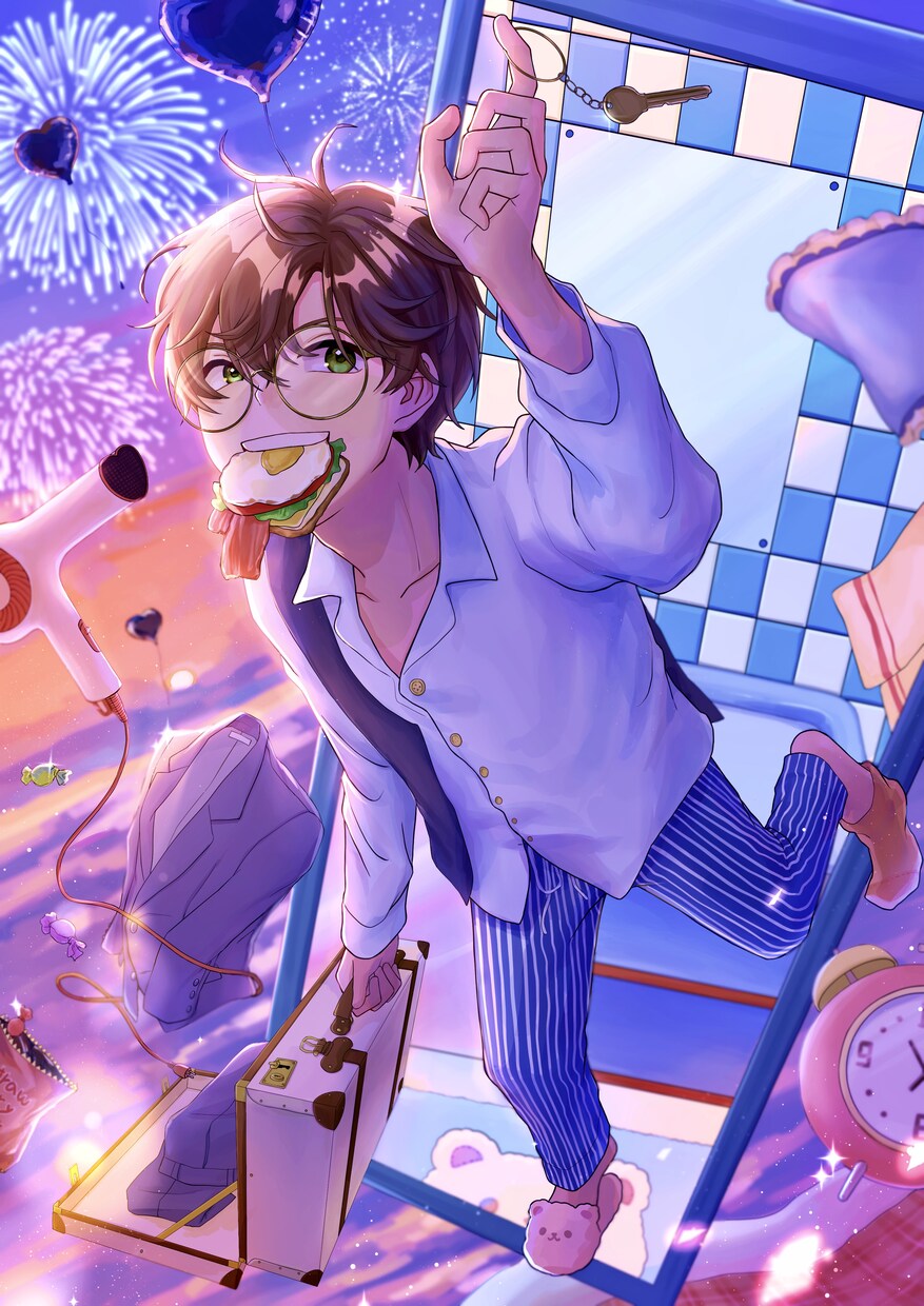 サムネや動画など多岐に渡って使える一枚絵描きます アニメ塗りや厚塗り、男性、女性、デフォルメ何でもいけます！ イメージ3