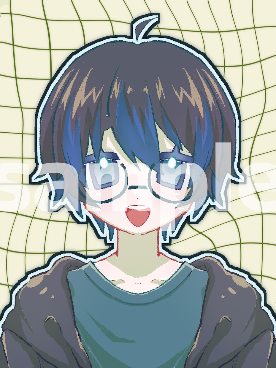 貴方の魅力がさらに増す！左右対称イラストを描きます アイコン・サムネ・胸上の立ち絵にも！様々な用途で使用可能◎！ イメージ5