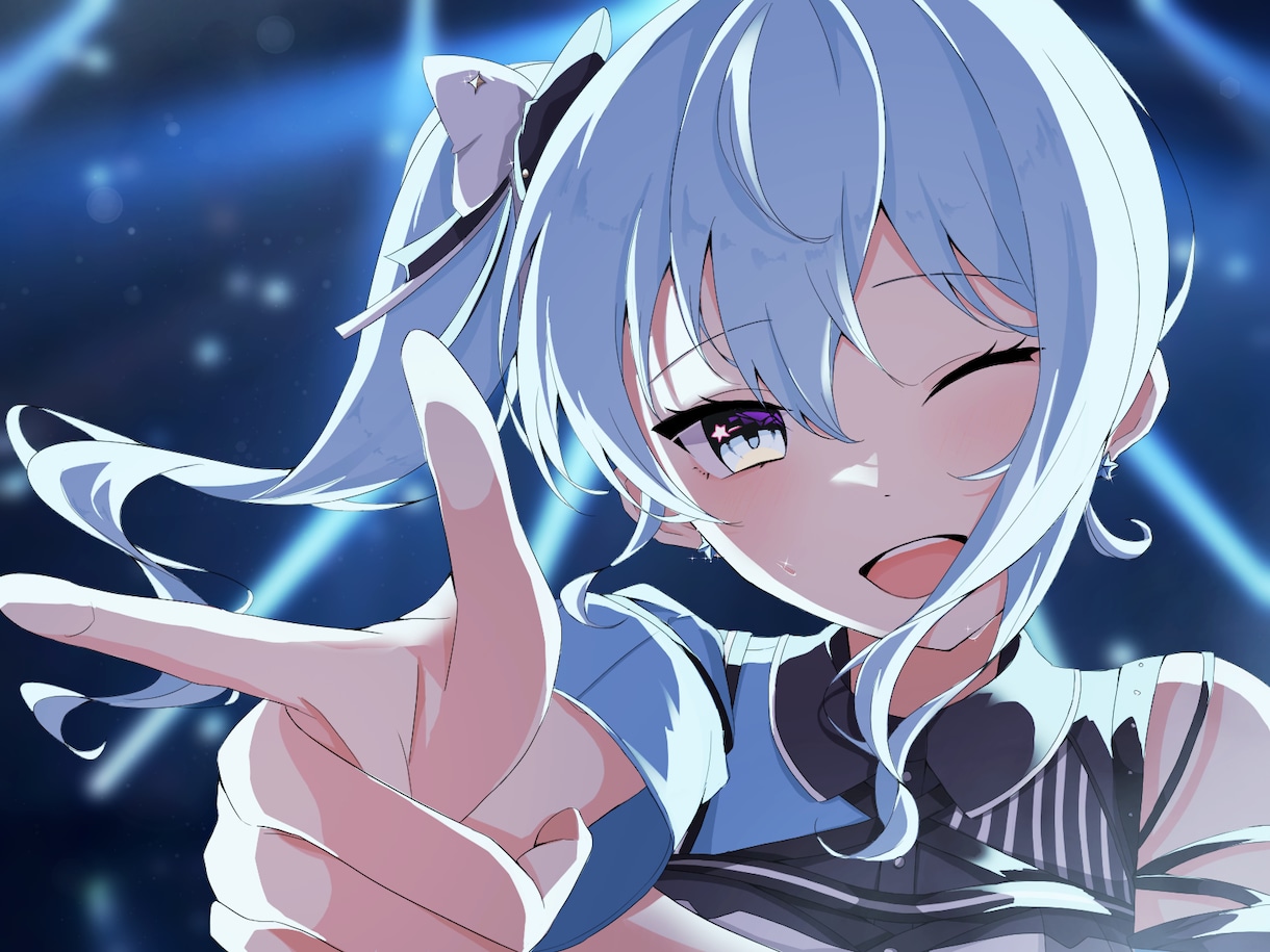 アニメ塗りで女の子イラストを制作いたします 表情が魅力的な女の子イラストはおまかせください！！ イメージ1