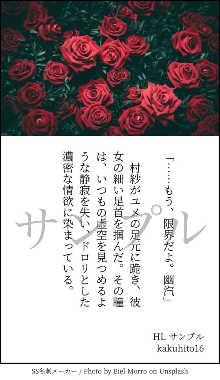 オンリーワンの小説お受けします 夢小説/創作小説など執筆します イメージ7