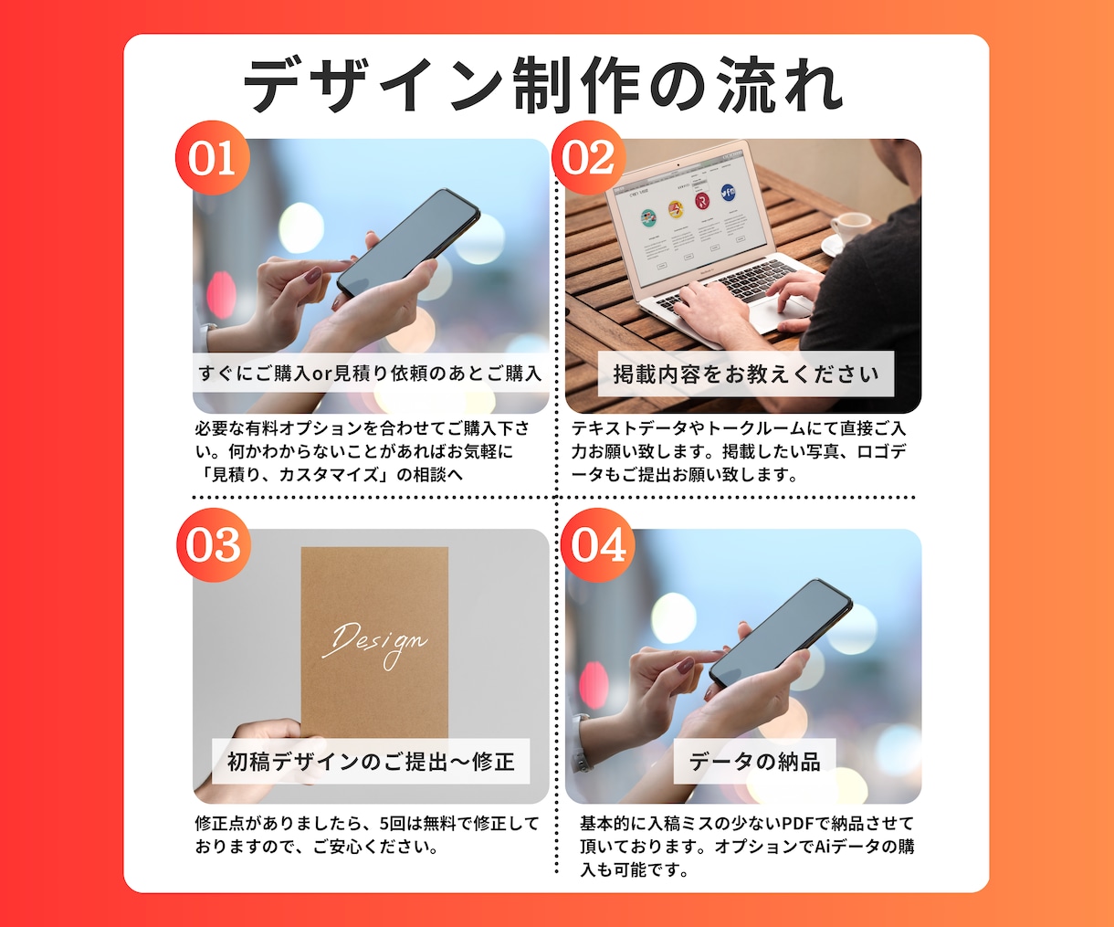 本気で集客したい方！デザインします 修正回数無制限・素材用意・QRコード作成無料 イメージ2