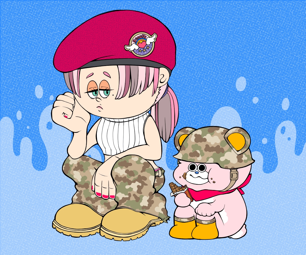 個性◎ポップでかわいいカートゥーンイラスト描きます 人物•動物やモンスターまでご希望用途に合わせてイラスト制作 イメージ10