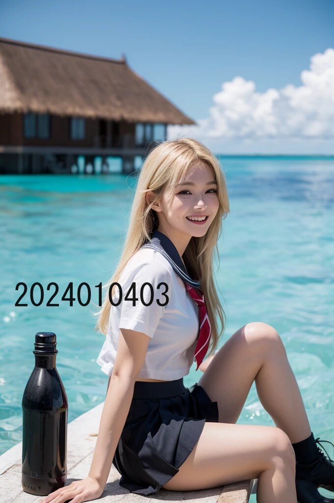 AIで作成したモルディブ＆女子高生の写真販売します 実写では撮影が難しい、モルディブ＆女子高生のAI写真販売 イメージ1