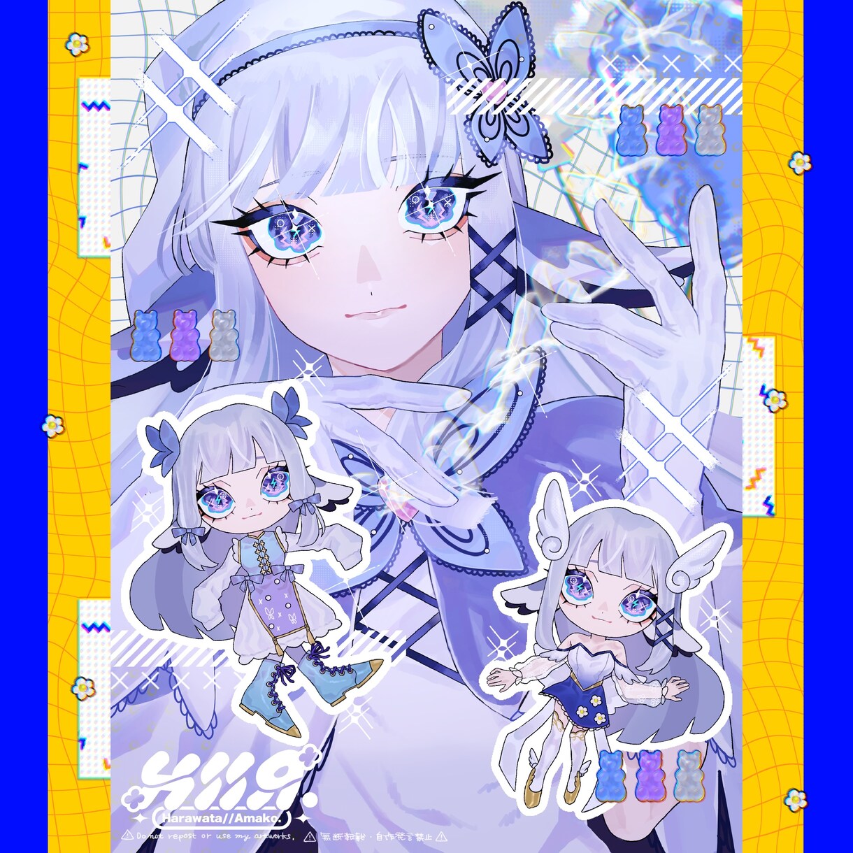 バストアップ&SD×2種類のイラストを制作します 3つセットで嬉しい！※人外キャラクターも対応可能 イメージ5