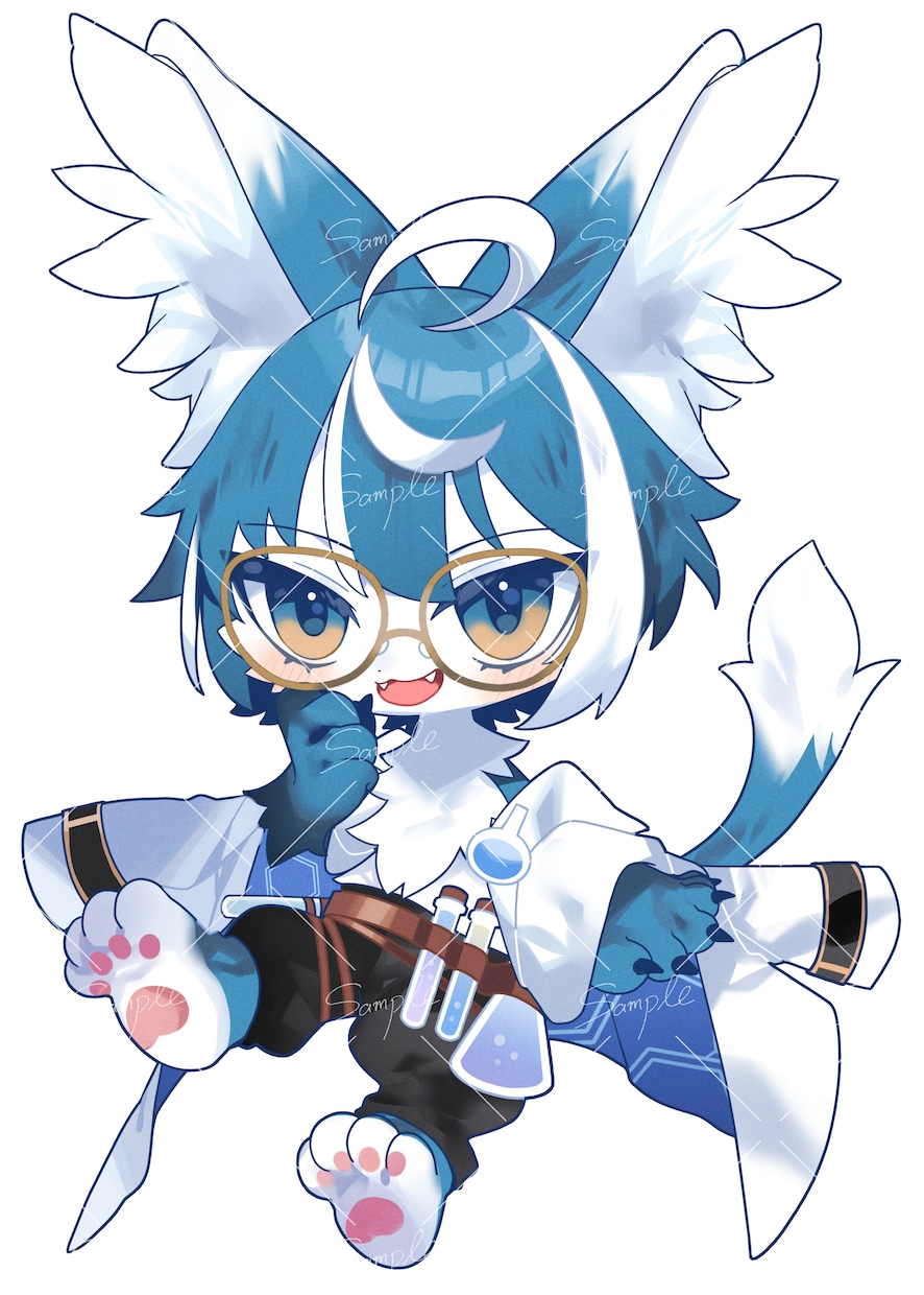 グッズ等に使用可能なSDイラスト描きます 缶バッジやラバスト、アクスタ等グッズやその他なんでも使えます イメージ7
