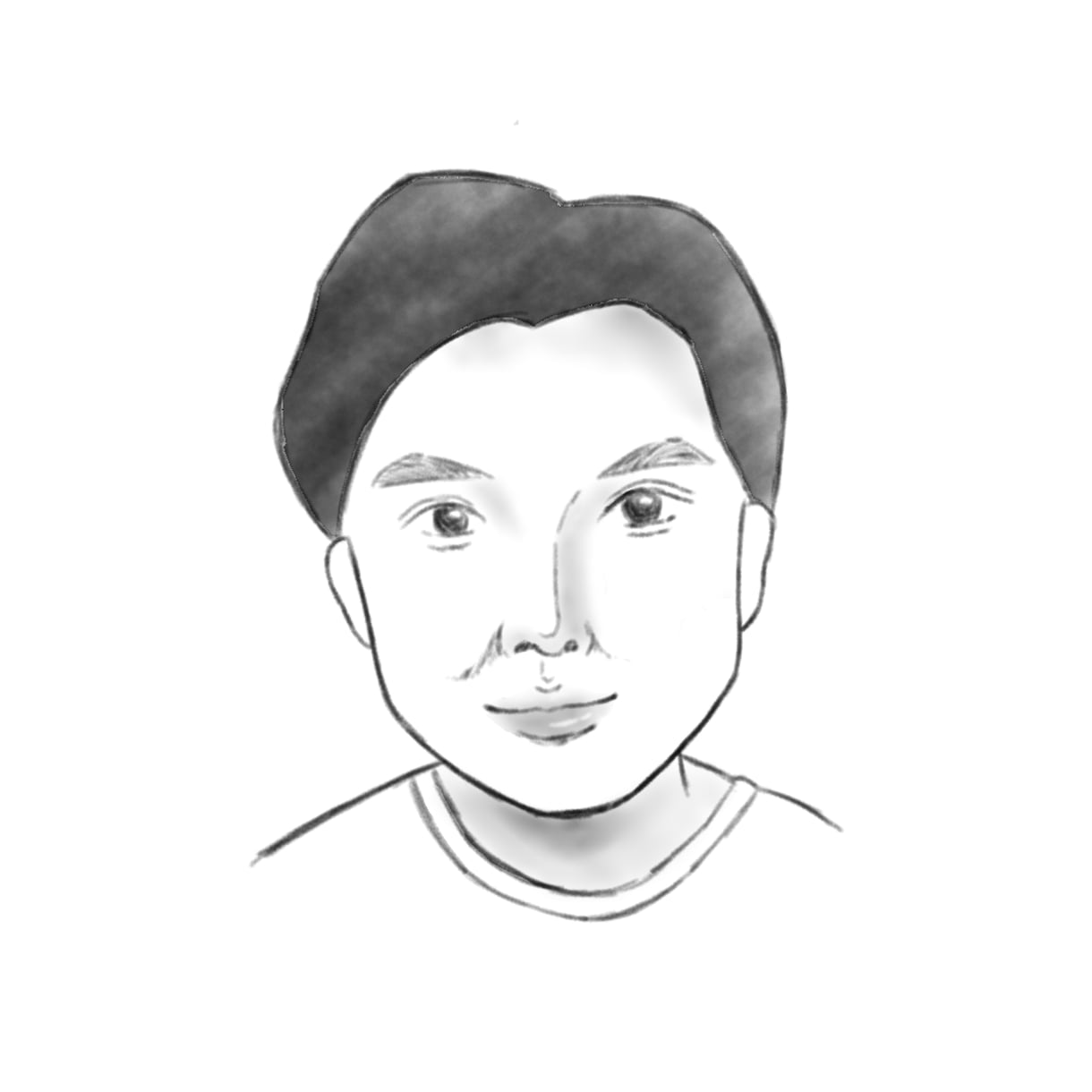 お写真から似顔絵描きます お顔の特長を捉えて温かみのあるシンプルなイラストに イメージ1
