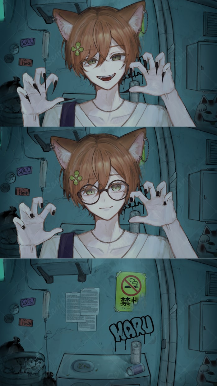 Vtuber・配信・歌みた用の透明感の絵制作します 商用利用◎ Vtuber・歌みた・配信を彩る透明感イラスト イメージ9