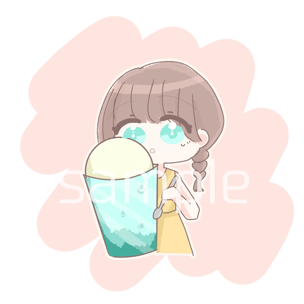 ミニキャラやゆるふわなアイコン描きます 女の子や中性的な子を描きます。上半身から難しいポーズなしで イメージ2