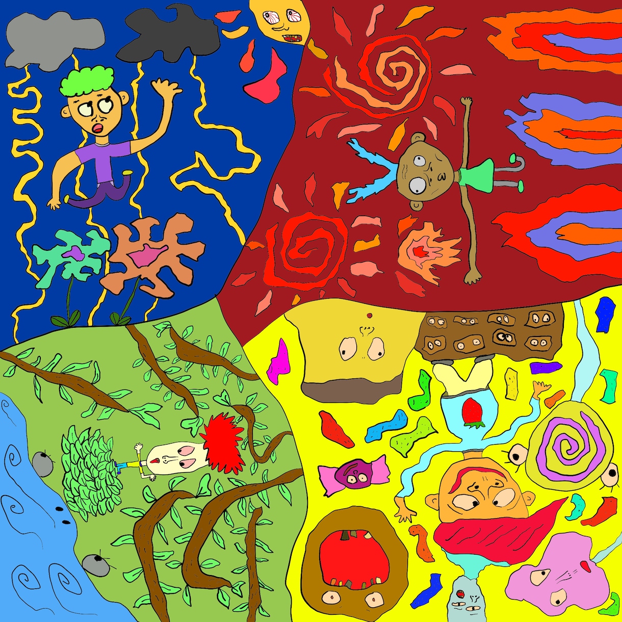 世界に一つだけのデジタルアートを描きます 唯一無二の独特な世界観と色彩のアートをお届けします イメージ1