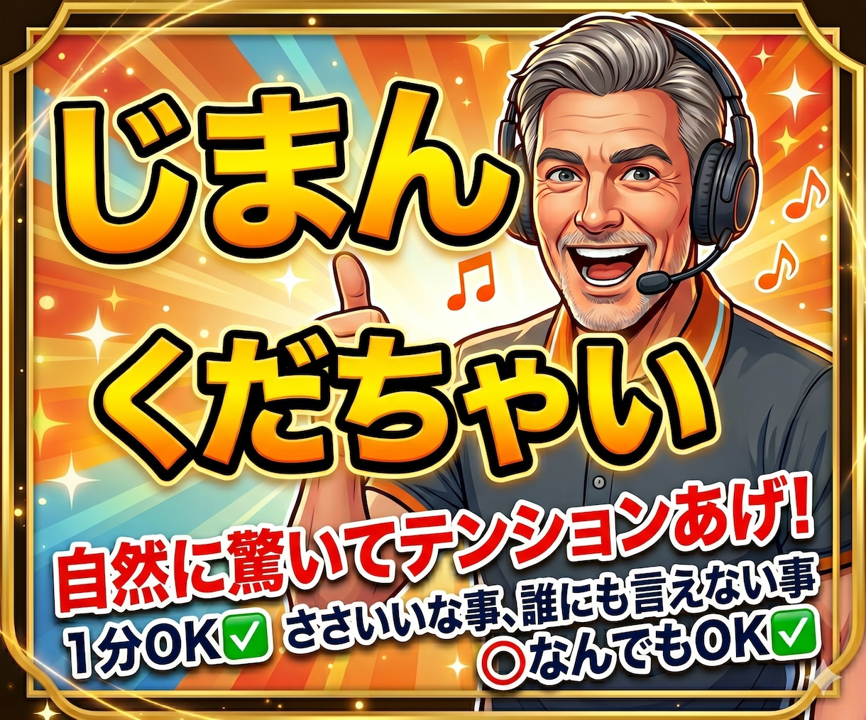 じまん話✅️くだちゃい⭐ほめます♥️自然に驚きます 雑談OK✅️ささいな事⭕️ほめて欲しい事⭕️なんでもOK✅️ イメージ1