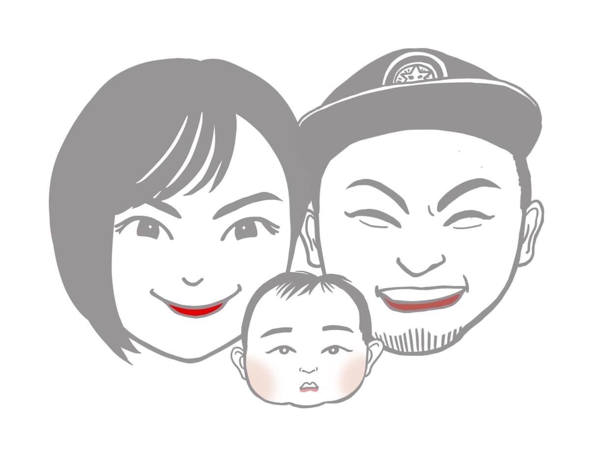 似顔絵を制作します 思い出に。プレゼントに。家族、夫婦、恋人、友達 イメージ2