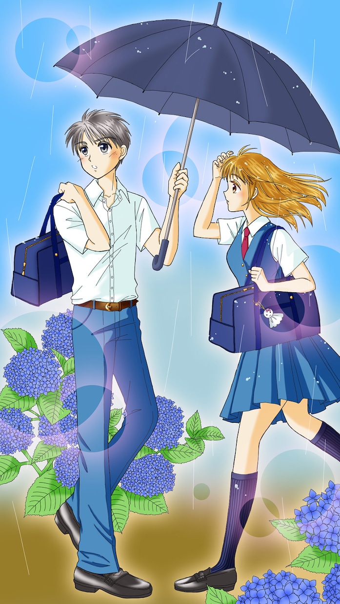 少女漫画風イラスト描きます 心がほわんとするような少女漫画風のイラストお描きします！ イメージ4