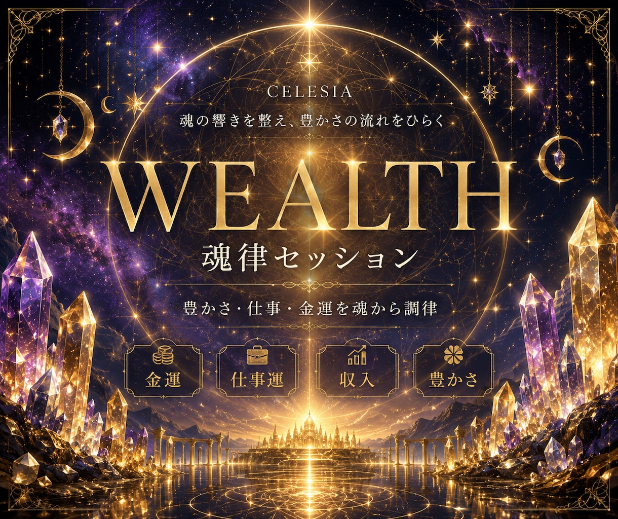 金運覚醒〜魂の金運・仕事運の巡りを調律〜します 宇宙銀行へのアクセス回路解放&ユダヤ富豪直伝の術式 イメージ1