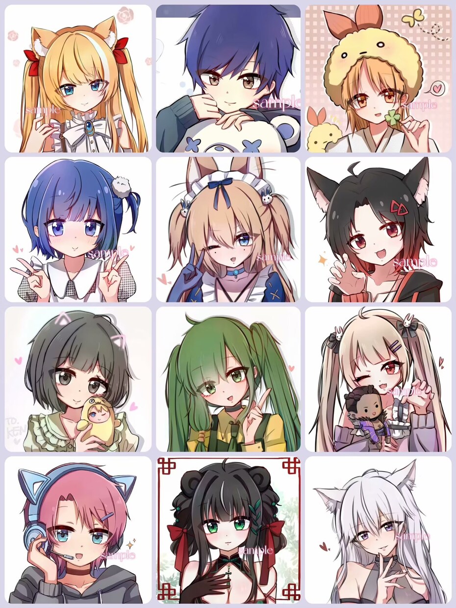アイコン制作します 画像のような感じのかわいいイラストを描きます！ イメージ1