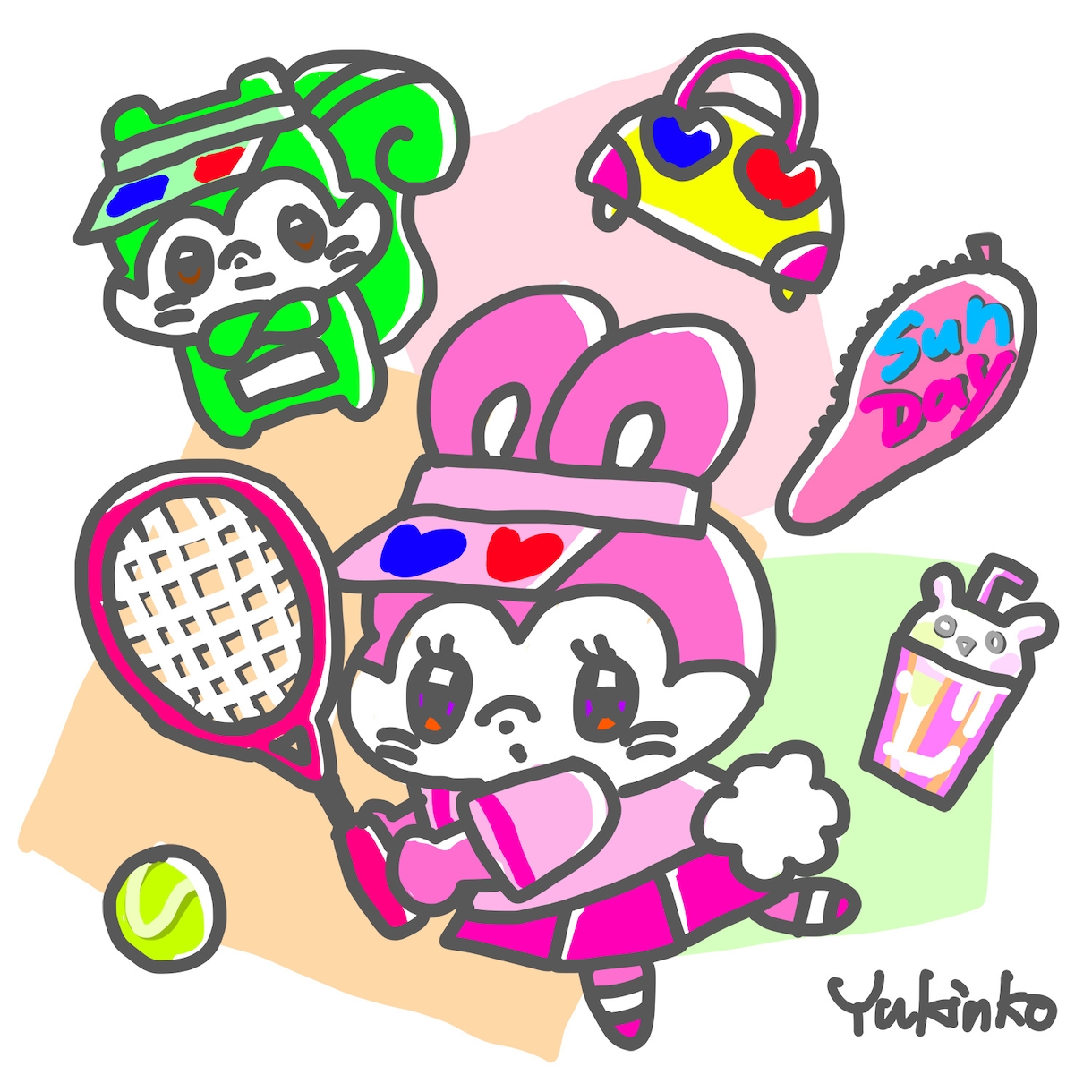 日用品や雑貨など！挿絵イラスト描きます ファンシーな挿絵詰め合わせ！パンフレットや色紙の装飾に イメージ3