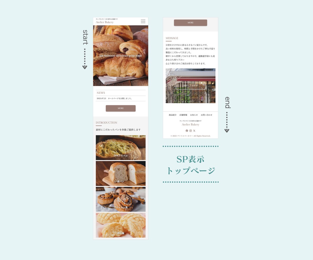 店舗経営者様向けのホームページをお作りします テンプレートを使用したシンプルで見やすいサイトを制作します。 イメージ4