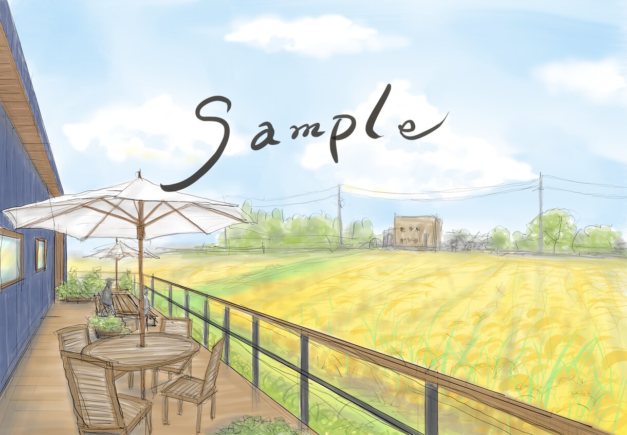 スケッチブックにて手描きパースの制作をいたします センス良いステキな空間づくりのお手伝いをいたします！ イメージ1