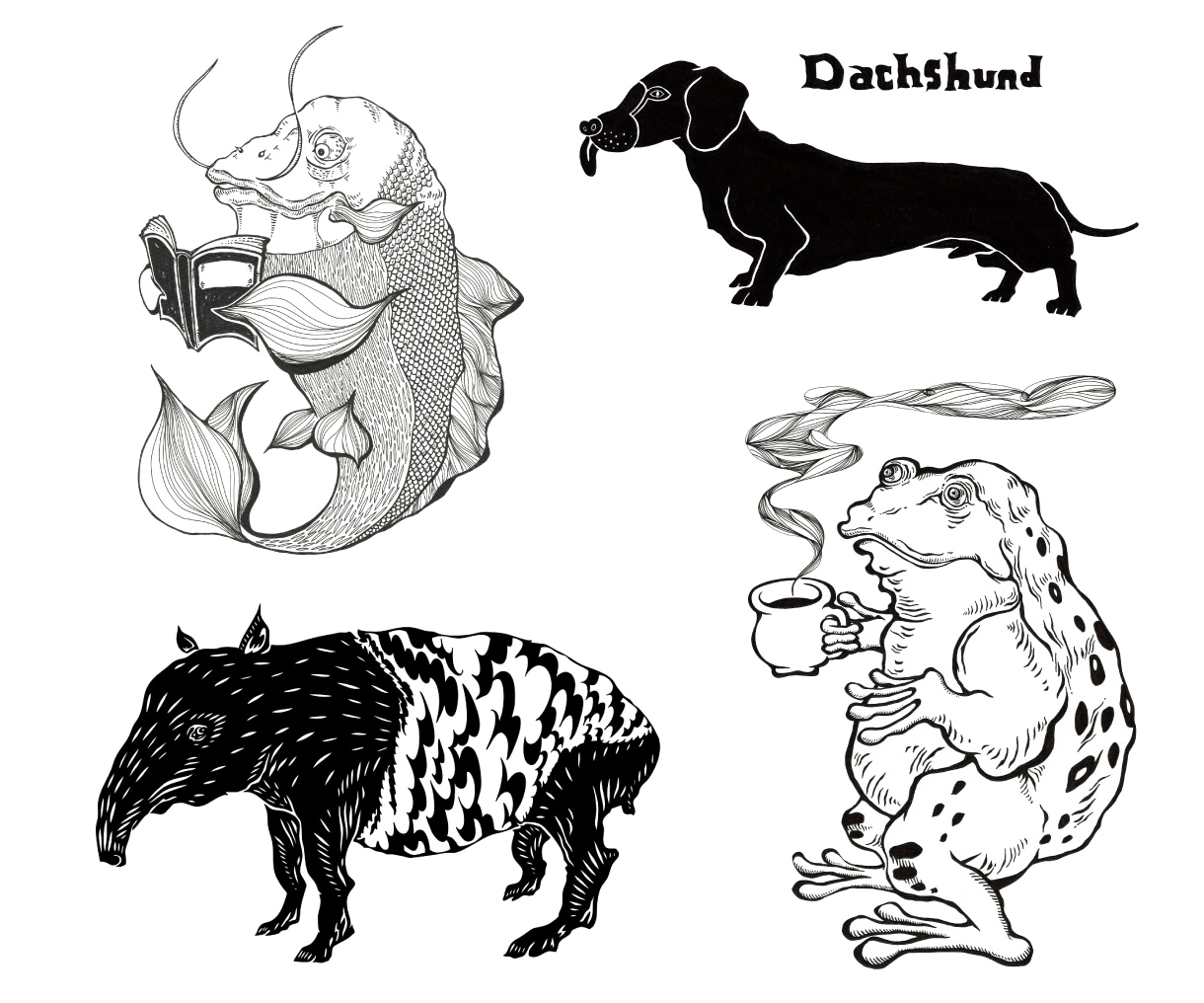 唯一無二の、魅力的な動物たちを描きます 大手文具メーカーにも起用された、個性溢れる動物に心奪われる！ イメージ10