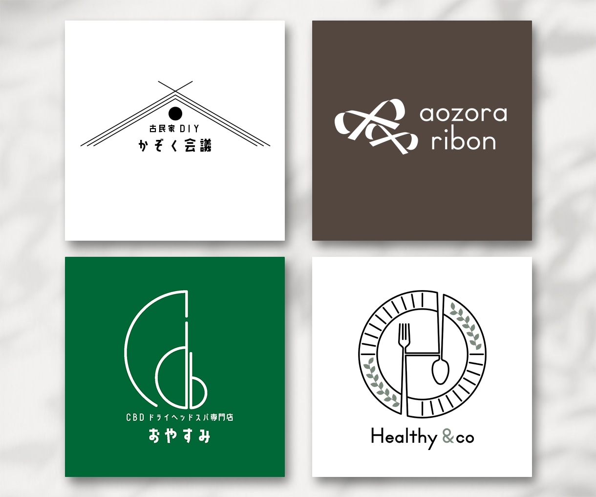フラット・ミニマル｜お店や企業様のロゴを制作します Aiデータ込｜ロゴを活かした名刺・ショップカードも制作可能◎ イメージ6