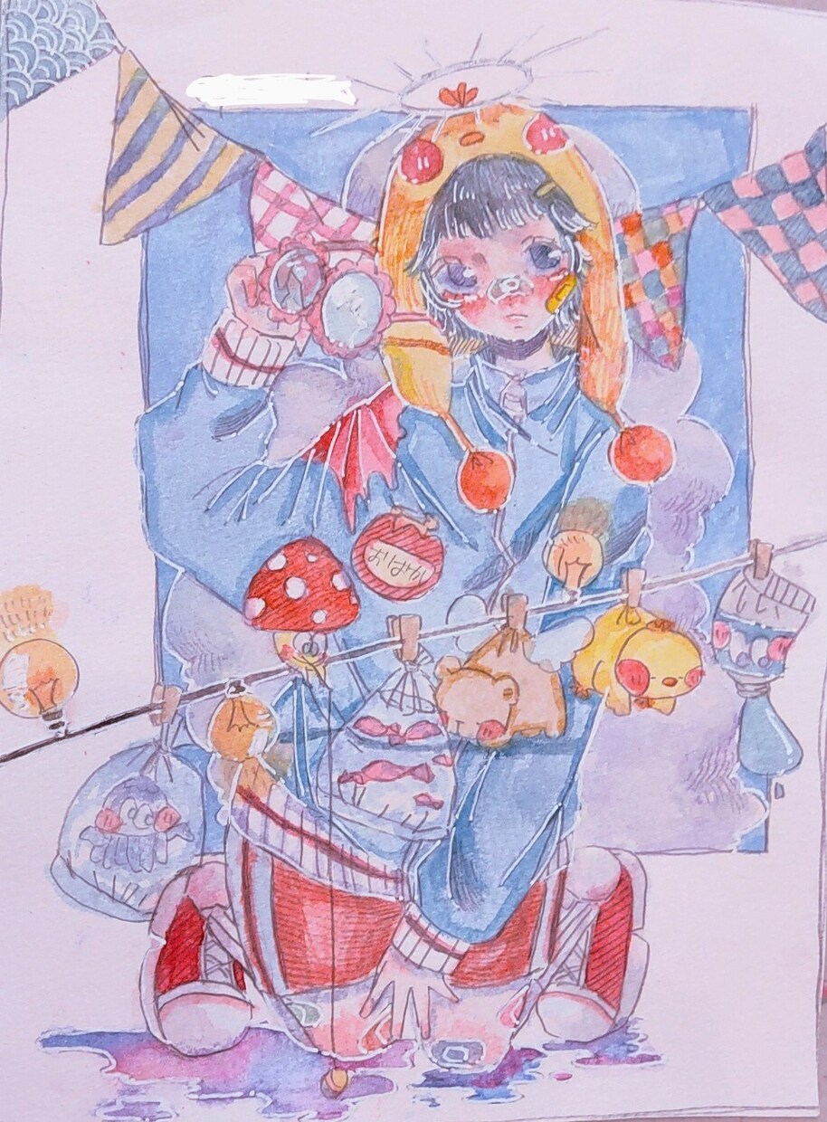 商用利用️⭕️アナログイラストで1枚絵を作成します 記念イラストや、ウェルカムボードなどシーンに合わせて描きます イメージ4