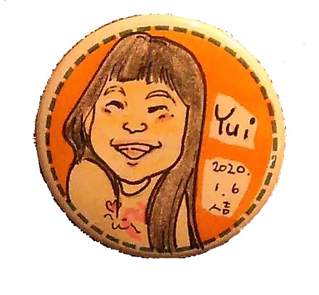 にがお絵缶バッチ☆描きます 送料込み☆お写真から可愛く描きます☆ イメージ3