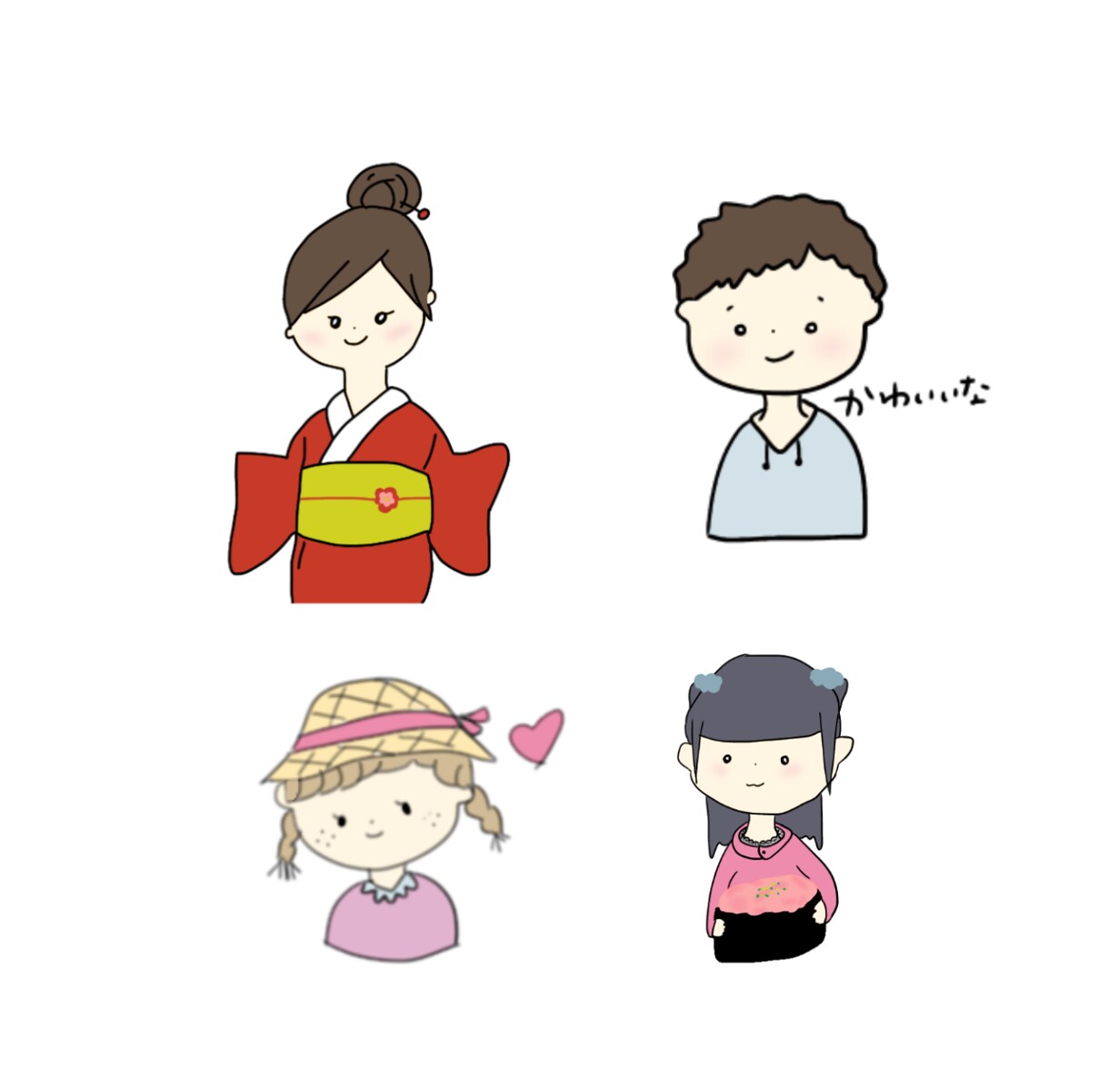 ゆるかわなイラストを描きます HPやSNS、挿絵にいかがですか。 イメージ3