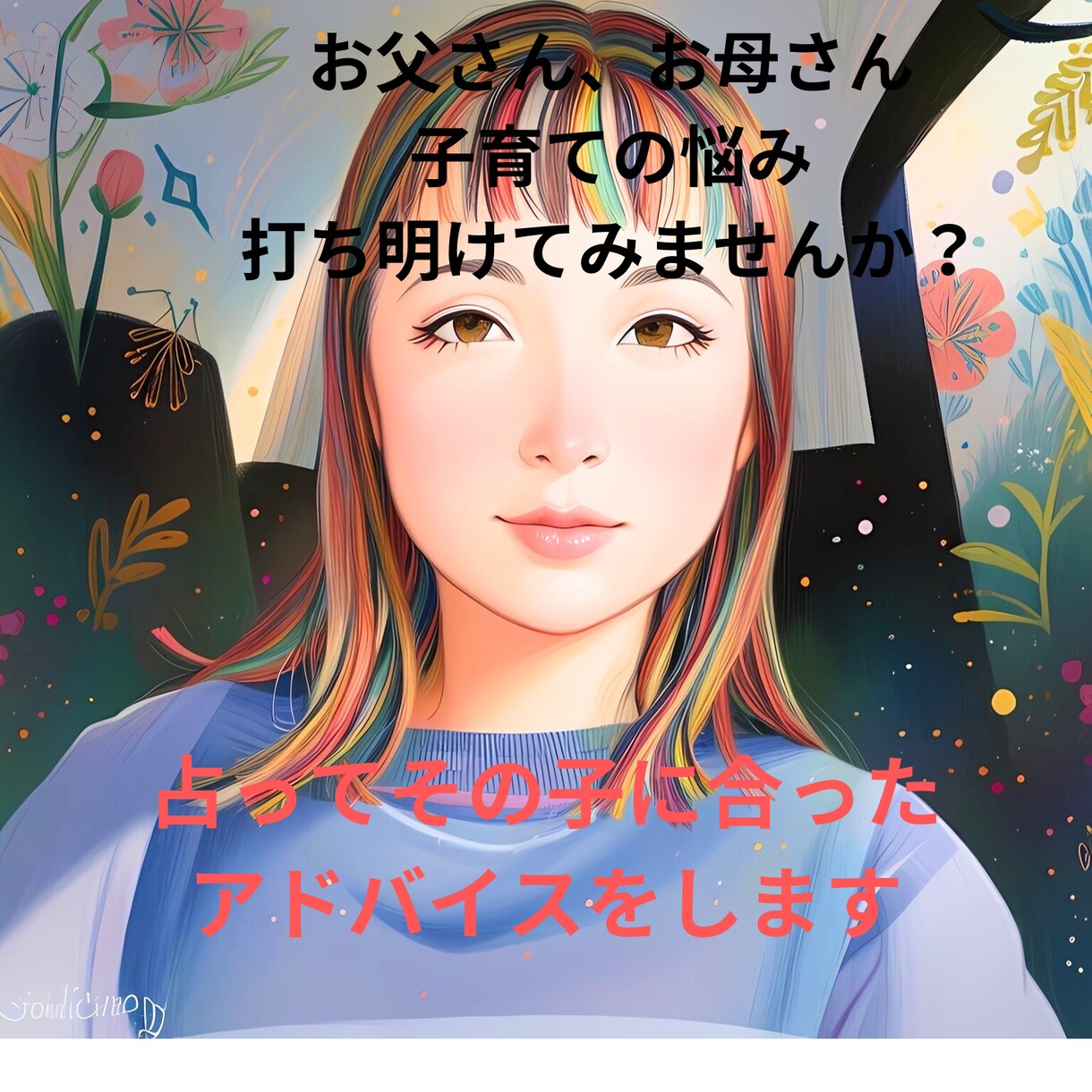 性格を占いその子の特性に合う子育てアドバイスします 幼稚園教諭経験、チャイルド心理学／３児のママがサポート イメージ1