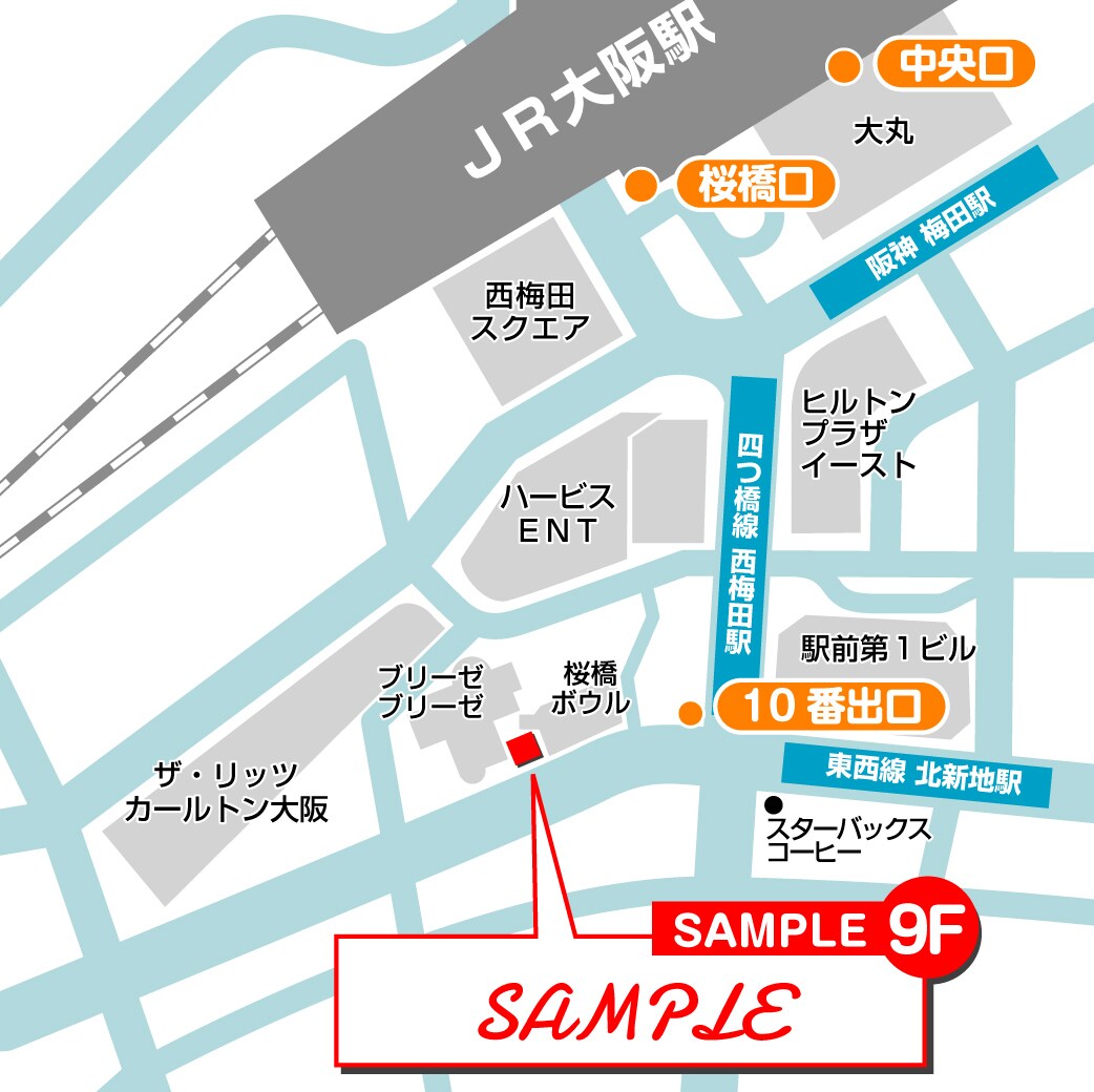 商用可！住所のみでわかりやすい地図をお作りします 現役イラストレーターが描くシンプルでスタイリッシュな地図！ イメージ6