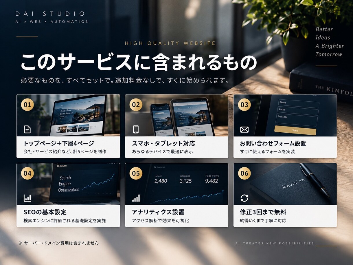 企業・店舗のホームページを制作します 制作例を公開｜構成・文章・スマホ対応まで一括 イメージ10