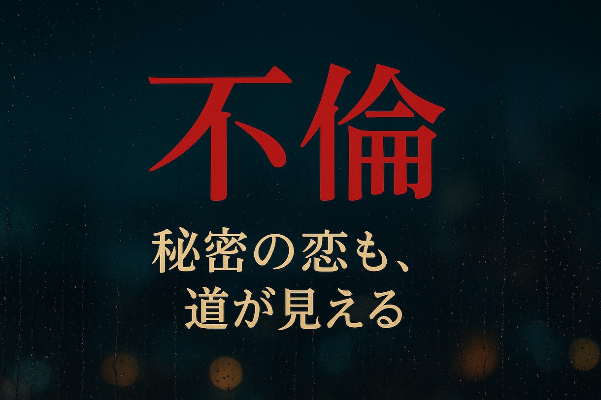 不倫・W不倫占い｜彼の本音と未来を占います 既婚者の本音と未来をタロットで解明～一緒に前に進みましょう イメージ1