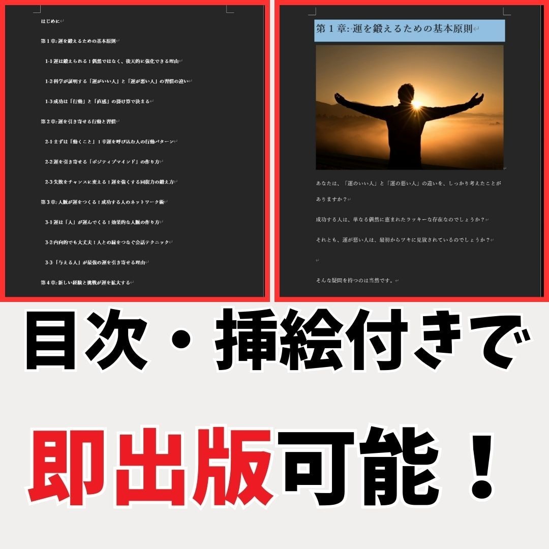 即出版OK！リライト不要の電子書籍原稿を販売します 反応率が高い原稿で初めての出版を成功してみませんか？ イメージ2