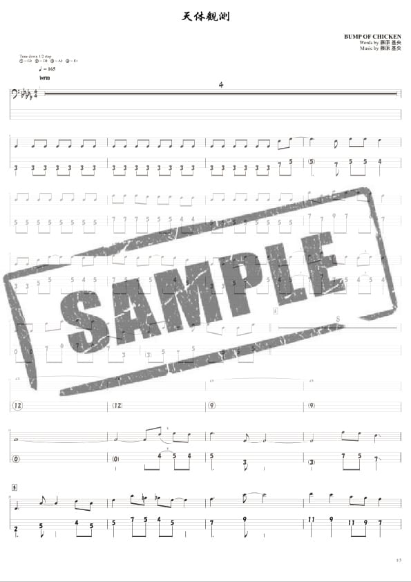 高精度で見やすいベースTab譜をプロが作成します 初回DEMO音源無料サービス！正確迅速丁寧がモットーです！ イメージ8