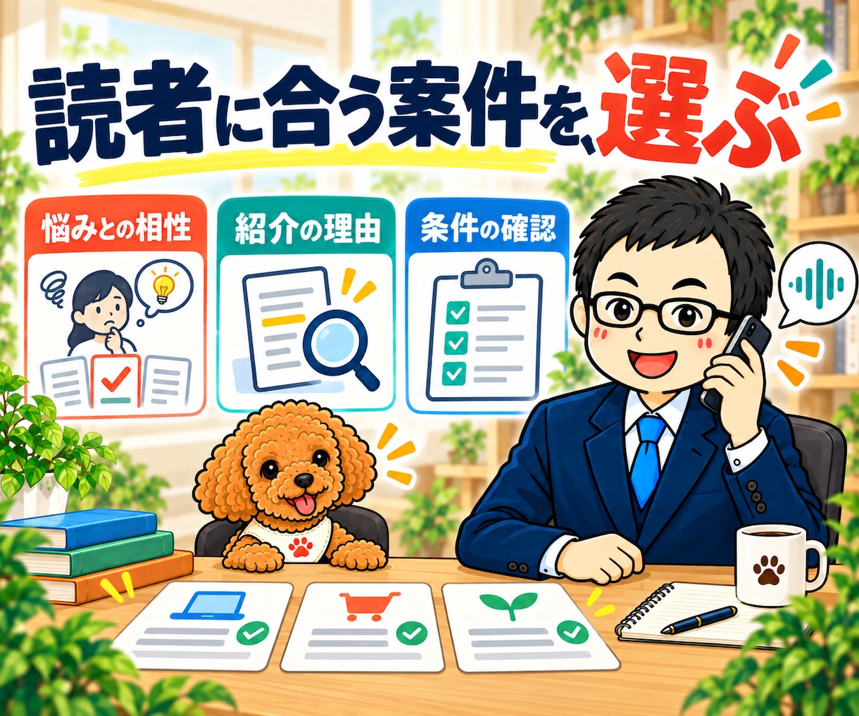 アフィリエイトの収益化・運営戦略を電話で教えます 案件選び・記事構成・広告導線とAI活用を、個別に相談 イメージ4